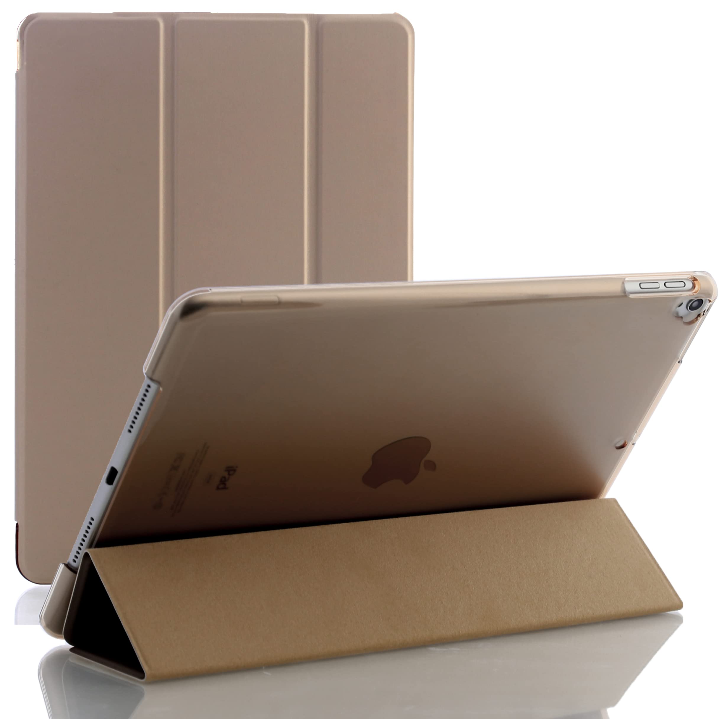 Smart Case For Apple iPad 9th Generation 10.2 (2021) Model A2603 and A2604 Magnetic Stand Cover (Gold)