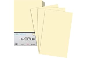 S SUPERFINE PRINTING Ivory Menu Legal Size 8.5 x 14 Inches 67 Vellum Bristol Lightweight Card Stock Paper Cover | 1 Ream of 250 Sheets Per Pack