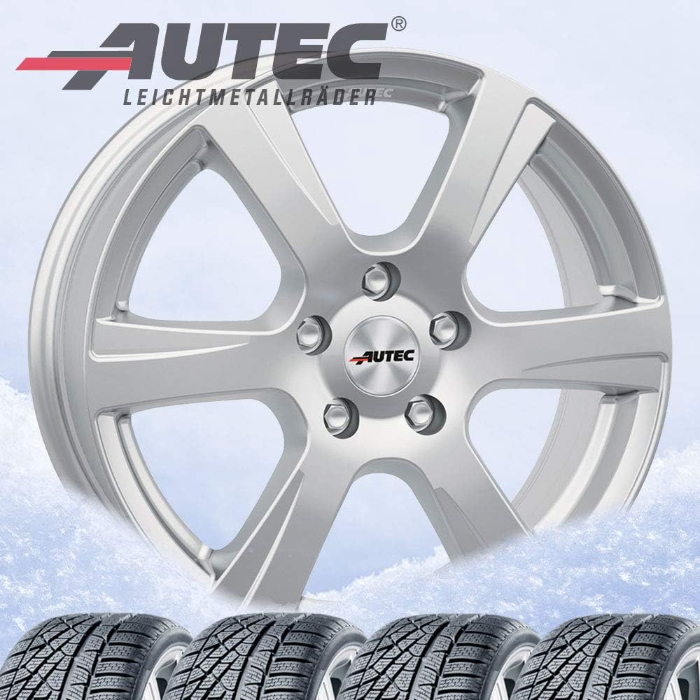 Autec Polaric Winter Bikes ECE 6.5 x 16 ET46 5 x 114.3 Brilliant Silver with 215/70 R16 100T Hankook Winter i*cept evo2 W320A SUV for Mitsubishi ASX