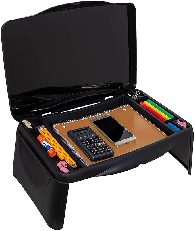 Glaceon Folding Lap Desk with Storage Compartment MultiUse Portable