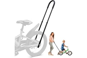 HIFLORA Kids Bike Training Handlebar | Ergonomic Push Assist Stabilizer for Safe Riding, 6-Level Height Adjustable, High Carbon Steel Frame - Quick-Install Design for Balance Bikes (5-12 Years)
