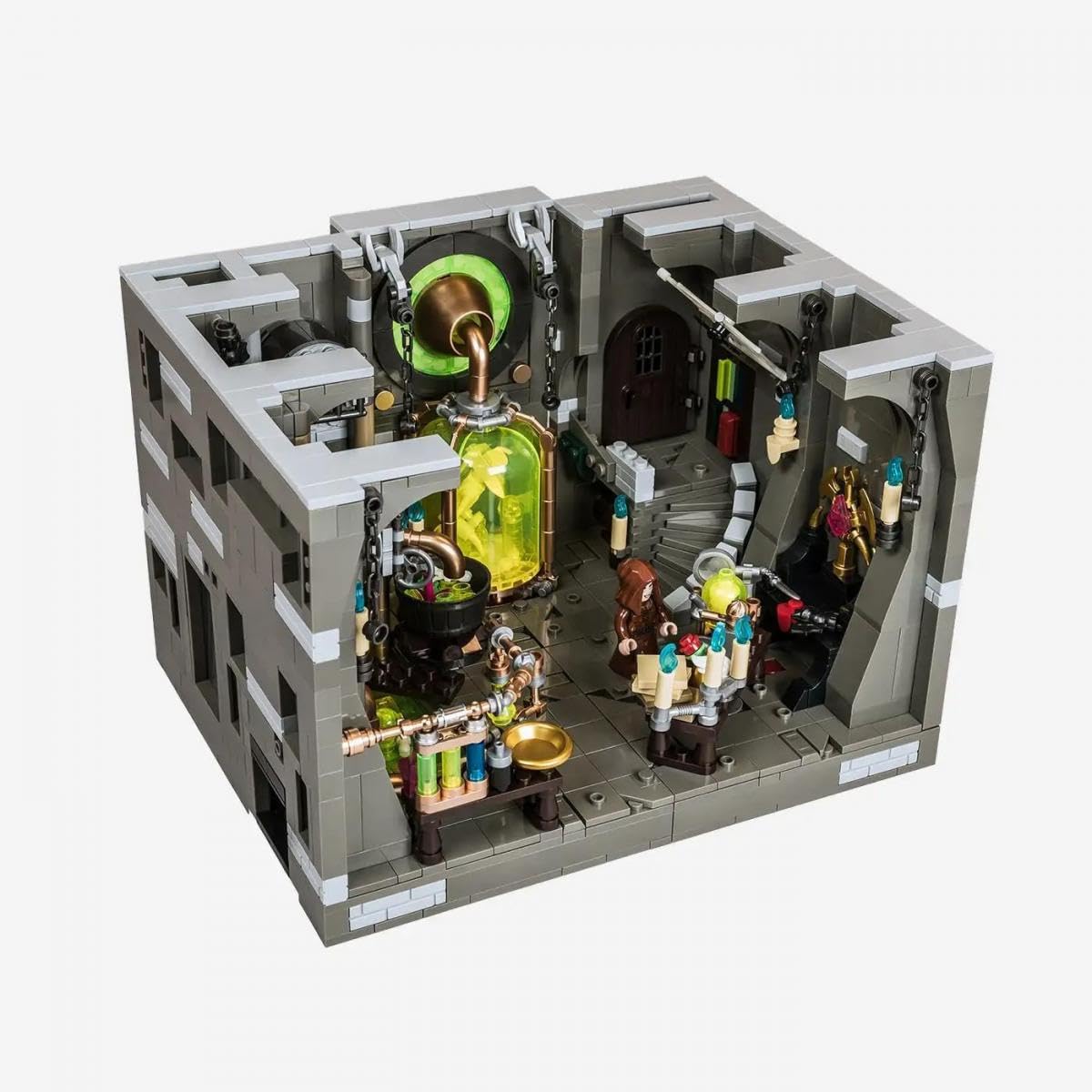 BlueBrixx Pro 108888 – Alchemistenlabor aus Klemmbausteinen mit 1438 Bauelementen