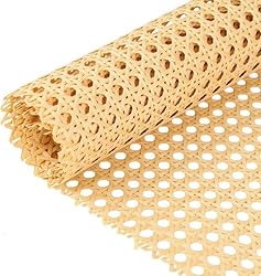 Upgraded Plastic Rattan Webbing, 16"x20" inches DIY
