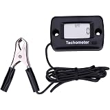 Searon Digital Chainsaw Tachometer ON/Off Switch for Chainsaw Cropper Generator Lawn Mower RV ATV Dirt Bike Motocross Boat Tr