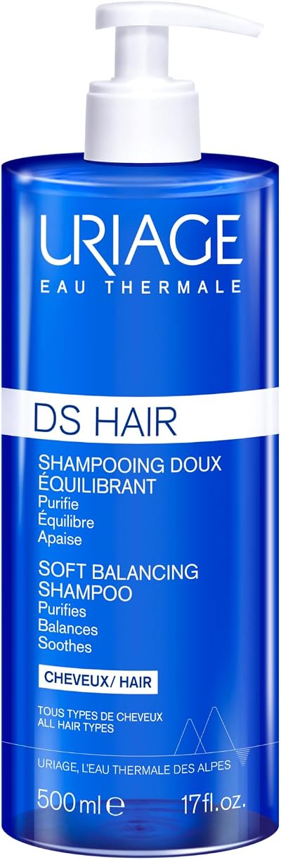 Uriage DS Hair Soft Shampoo Edelweiss 500ml Sensitive Scalp Purify Soothe Soft