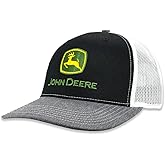 John Deere Men's Moline 112 BK/WH/HG TM Mesh Back Hat/Cap - LP86117