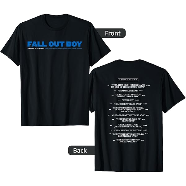 Amazon.com: Fall Out Boy - Your Favorite Record T-Shirt : Clothing