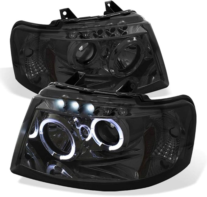 ACANII For 20032006 Ford Expedition LED Halo Smoked Lens