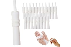 20Pcs Baby Gas Relief, Baby Colic & Gas Relief with Anti-Slip Grip, Anti-Over-Insertion Plug, Safe & Effective for Kids 0-3 Y