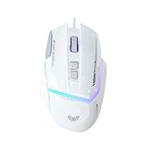 AULA S12Pro White Wired Gaming Mouse,12800 DPI