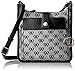 Nine West Women's Aspen Crossbody, Black-White/Black, One Size