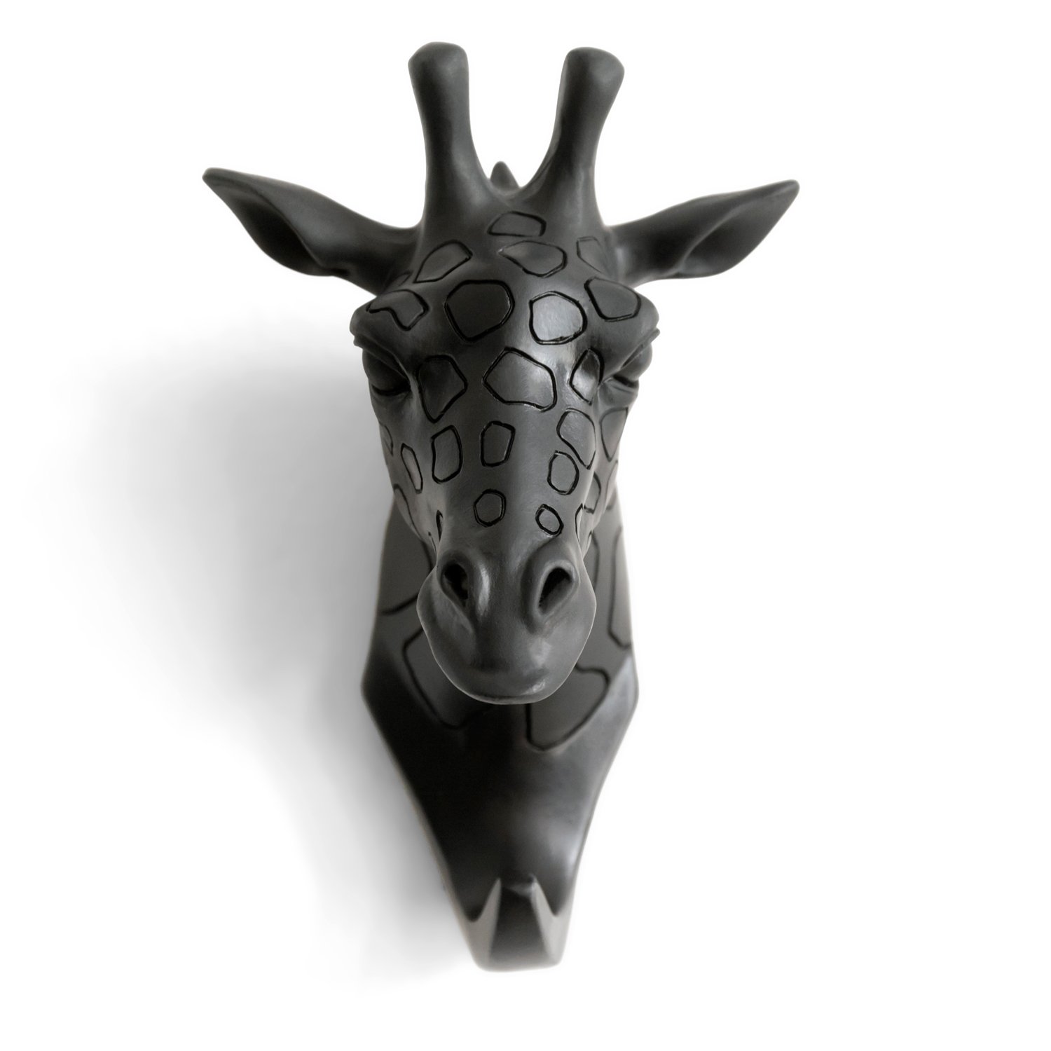 Photo 1 of ** no hardware, ear broken off, repairable**
HERNGEE Giraffe Head Single Wall Hook/Hanger Animal Shaped Coat Hat Hook Heavy Duty, Rustic Decorative Gift, Black