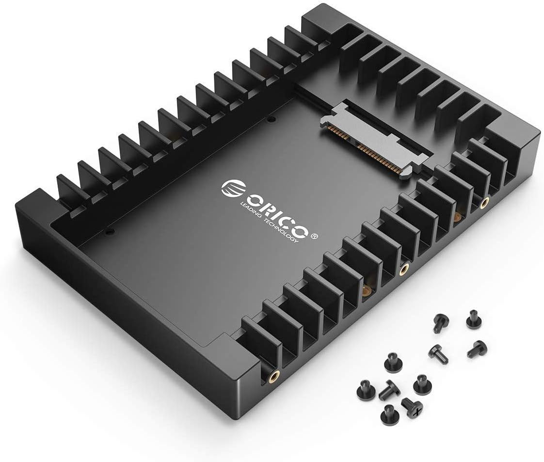 ORICO 2.5 SSD SATA to 3.5 Hard Drive Adapter Internal Drive Bay Converter Mounting Bracket Caddy Tray for 7 / 9.5 / 12.5mm 2.5 inch HDD / SSD with SATA III Interface: Computers & Accessories