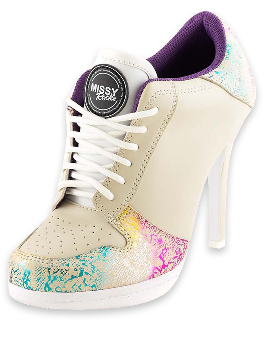 missy rockz sneaker high heels