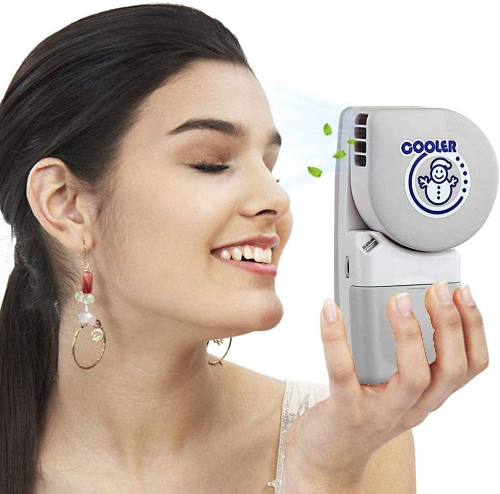 FONKIC Handy Cooler Small Portable Fan Mini Adjustable Fan Runs On Batteries/Usb