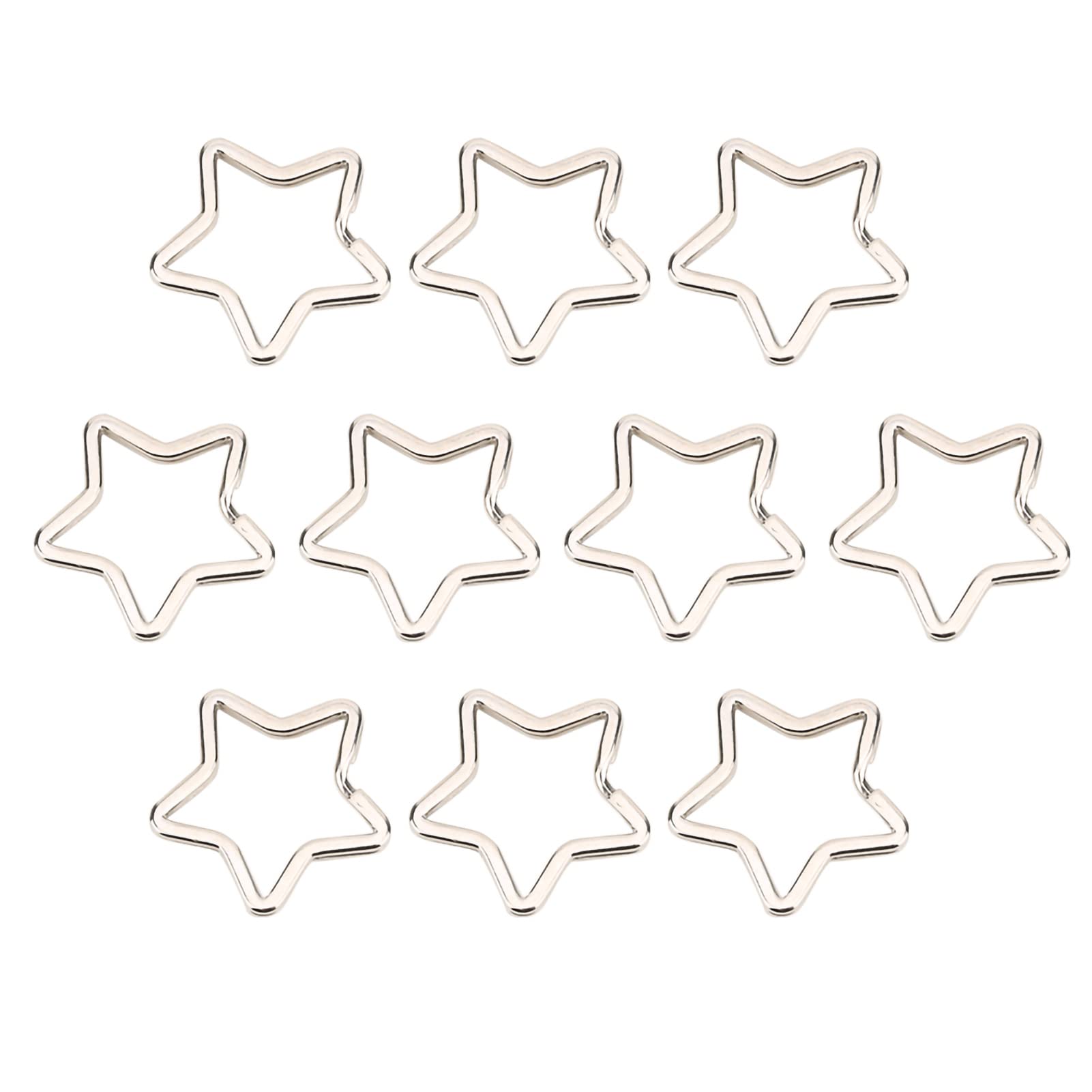 Keyring Connector,DIY five-pointed star Shaped keychain,Metal Key Ring,high-grade Keyring Loop,for Keychain Key Case, Key Smart Key Holder, Attach Car Key Fob