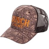 Calhoun Men&rsquo;s Busch Light Adjustable Mesh Trucker Hat | Outdoor-inspired artwork with breathable mesh panels and a comfortable one-size-fits-most fit