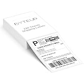 4x6 Direct Thermal Shipping Labels, 220 Sheets Fanfold, Barcode & Shipping Label Paper, Permanent Adhesive, Smudge Resistant, Compatible with Most Direct Thermal Printers (Not for Laser/Inkjet/Dymo)