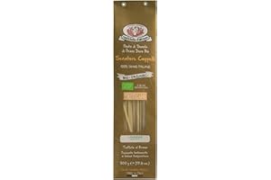 Rustichella d'Abruzzo Organic Senatore Cappelli Linguine - 500g Heritage Italian Wheat Pasta with Subtle Sweet Flavor - Ideal for Seafood & Olive Oil Sauces - Organic Durum Wheat from Abruzzo, Italy