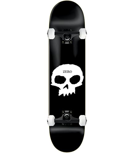 Amazon.com : Zero Single Skull Deck, 8-Inch : Skateboard Decks