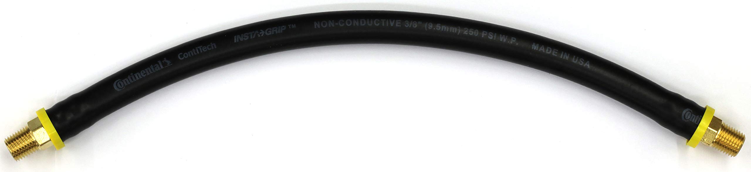 Photo 1 of 15-inch Short Air Compressor Hose: 1/4" Male NPT To 1/4" Male NPT Connections (Lead-Free Brass)