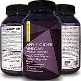 Apple Cider Vinegar Extract Weight Loss Pill for Energy Maximum Strength Supplement For Health & Wellness Detox and Cleanse Capsules Support Circulation & Digestion Vitamin B6 Kelp & Spirulina