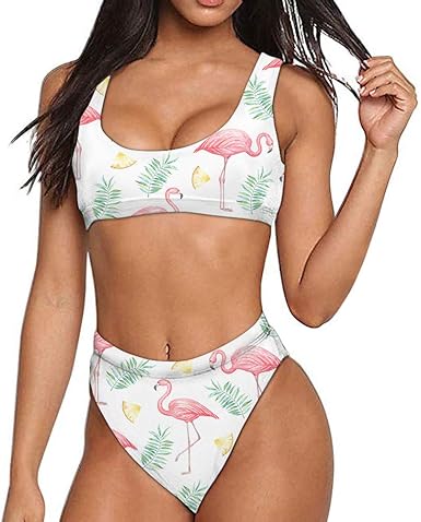 flamingo bikini top