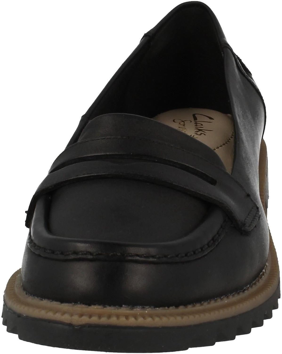 clarks griffin milly black leather