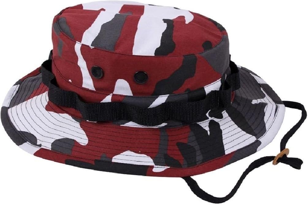 maroon boonie hat