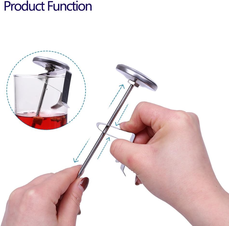 KT THERMO Instand Read 2-Inch Dial Thermometer,Best For The Coffee Drinks,Chocolate Milk Foam: Home & Kitchen