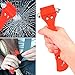 CUXUS 2 Pack Car Safety Hammer, Window Breaker Seatbelt Cutter Auto Bus Emergency Escape Tool, Vehicle Window Punch Glass Breaker Auto Rescue Kit Life Saving Hammer with Holder