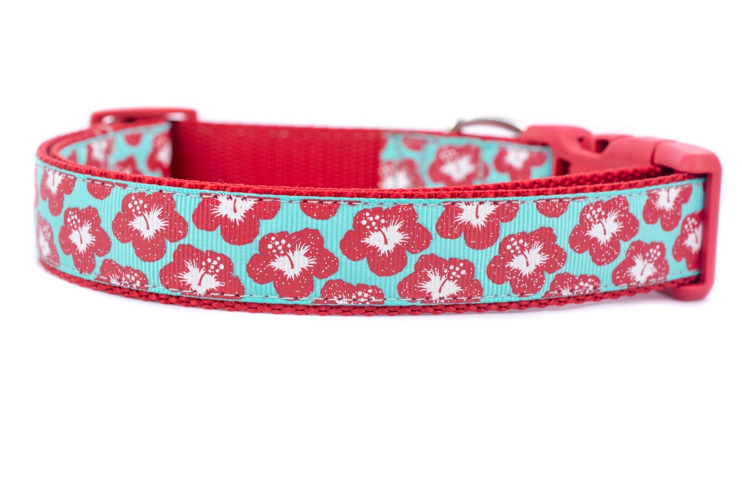hibiscus dog collar