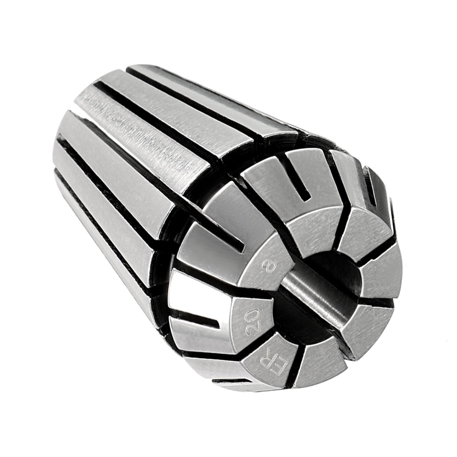 CoCud Spring Collet Chuck, ER-20 Spring Collet 8mm Clamping Diameter, 65MN Spring Steel Convenient Disassembly Chuck - (Applications: for CNC Engraving Machine Tool)