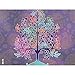 Tervis Tree of Life Tumbler with Wrap and Royal Purple Lid 24oz, Clear