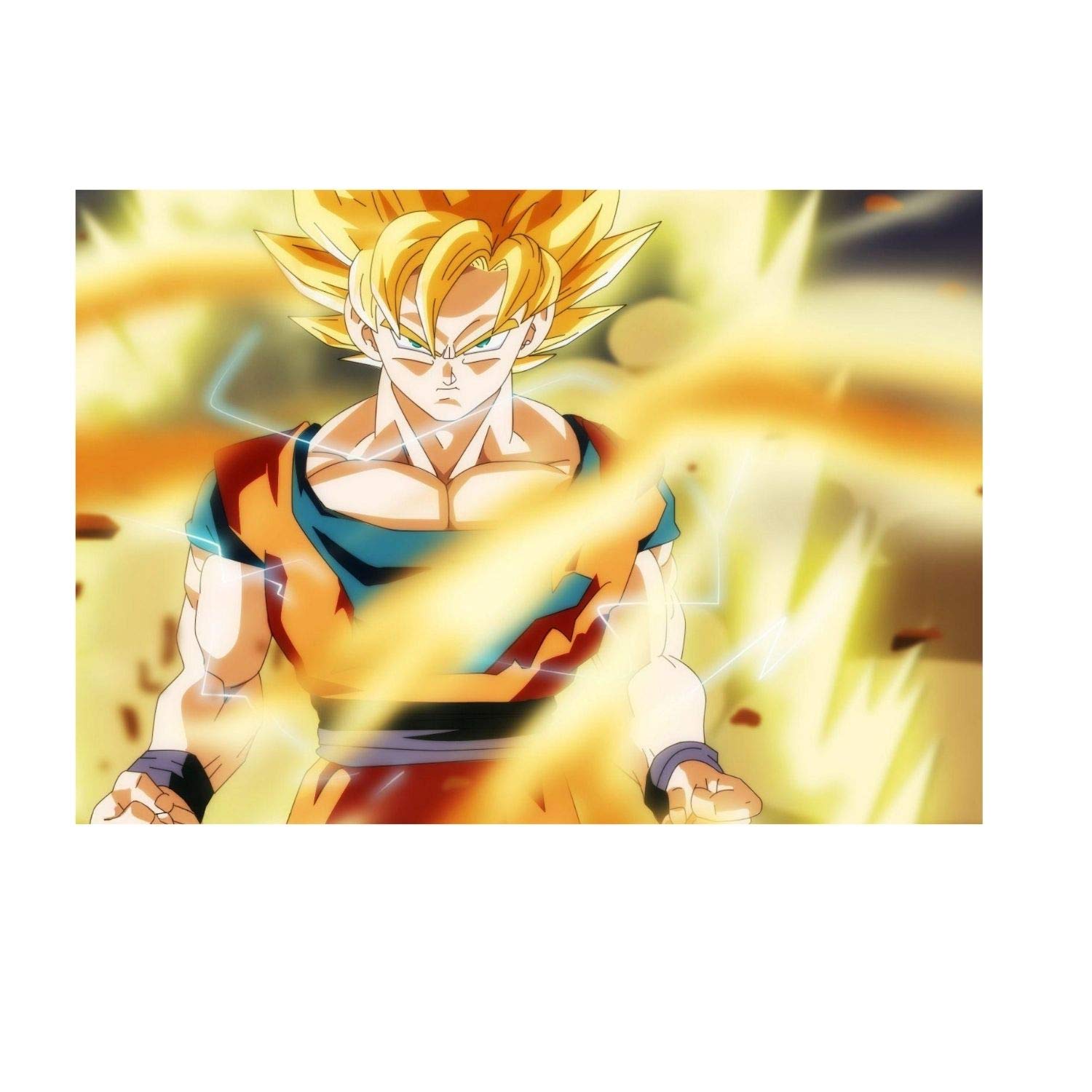 Buy Goku Super Saiyan Digital Print 19x13 Inch 300 Gsm Thick Poster Oyemart Retail Online At Low Prices In India Amazon In