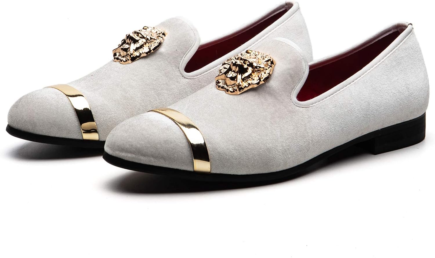 MEIJIANA Herren Loafers Luxus Freizeitschuhe Männer Kleid Schuhe Lofers für Männer, Weiá (White