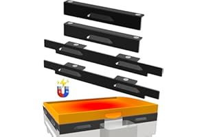 MUDVIME Magnetic Wind Guards for Blackstone 22 Inch Griddle, Wind Screen for Blackstone Griddle Accessories, Grill Accessories Protect Flame Hold Heat, Compatible with Cover Hood, Rear Grease Cup&Side Shelf