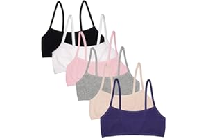 Fruit of The Loom Girls Cotton Spaghetti Strap Sport Bra