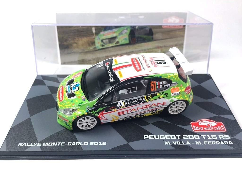 OPO 10 - Car 1/43 Peugeot 208 T16 R5 Rallye Monte-Carlo 2016 Villa (BR39)