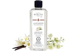 Maison Berger - Black Angelica - Lampe Berger Fragrance Refill for Home Fragrance Oil Diffuser - Air Freshener - 33.8 Fluid O