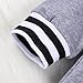 2Pcs Baby Girls Striped Hoodies Pocket T-Shirt Top with Floral Long Pants Christmas Clothes (6-12Months, Gray)