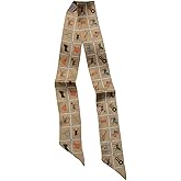 JERLA 100% Mulberry silk Scarf Head Hair Ribbon Handbag Handle wrap Tie Bundle Neckerchief Scarf for women