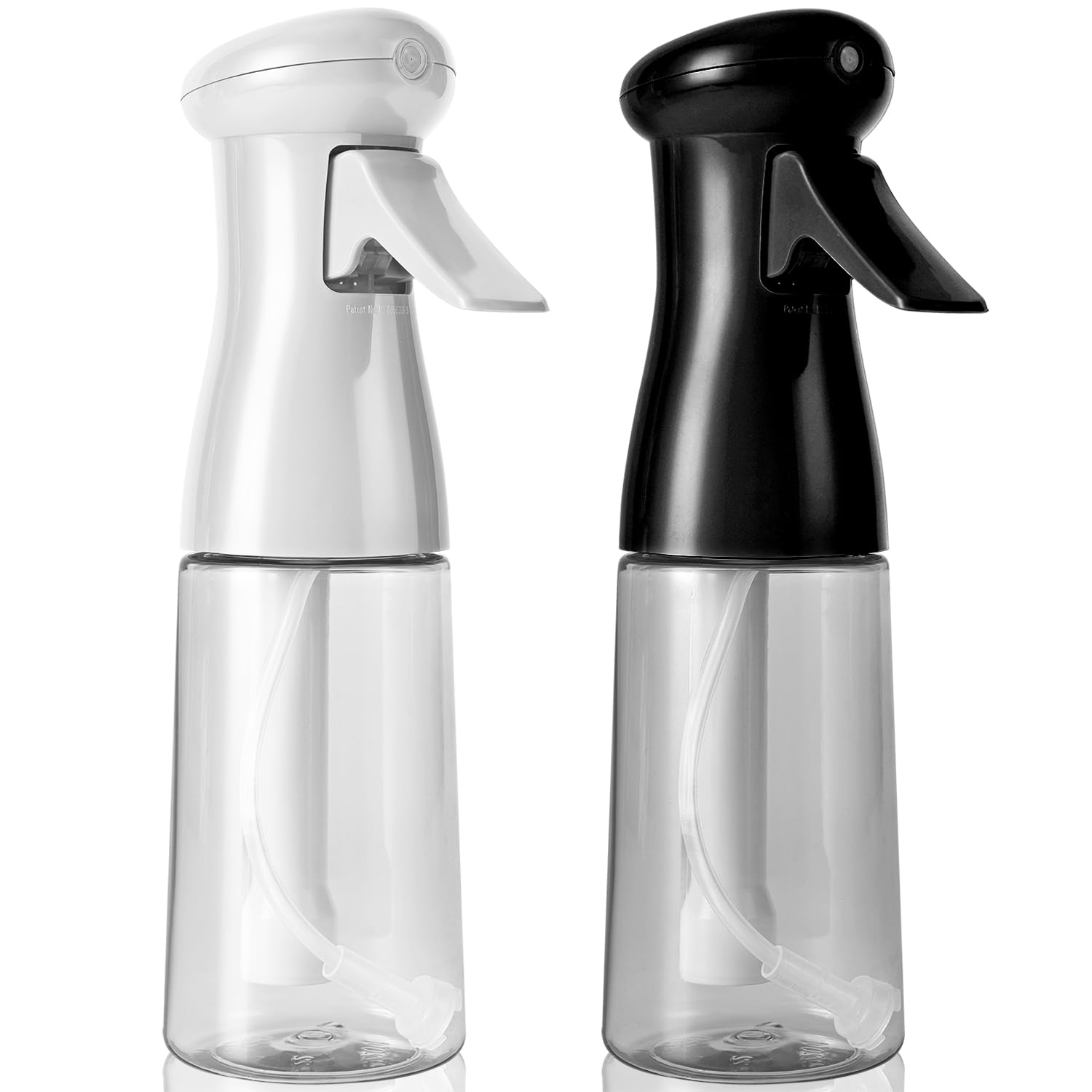 Photo 1 of Spray Bottle For Hair, Continuous Mister Sprayer, Ultra Fine Mist Empty Spraying Water Bottles for Hairstyling, Barbers, Salons, Essential Oil Scents, Cleaning, Plants - White&Black