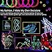 Zitrades El Wire Blue Super Bright Portable El Wires Kits Electroluminescent Wire with Transformer for Christmas Halloween Decoration Parties
