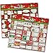 Gift Boutique 180 Self Adhesive Tags Stickers Labels for Wrapping Holiday Present in 60 Elegant Designs