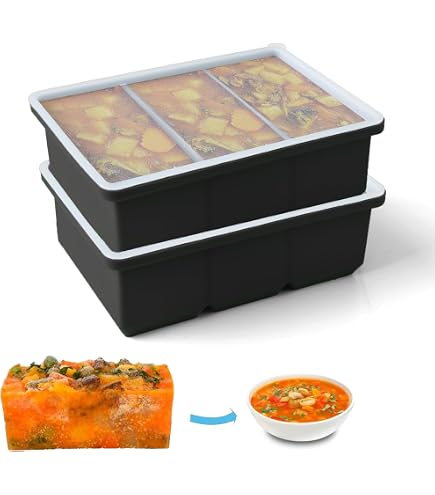 Cubes de glace 1 tasse de plateau de congélation en silicone extra large avec co Cubes de glace 1 tasse de plateau de congélation en silicone extra large avec co