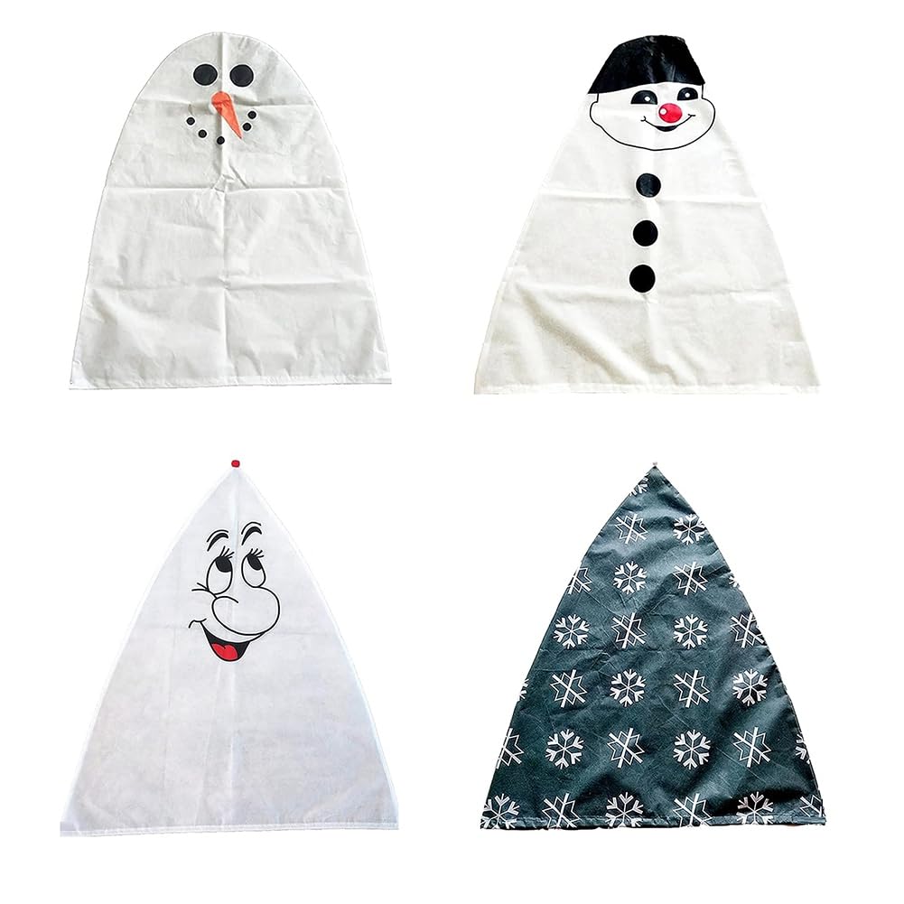 ZDSFSD 4Pcs Christmas Frost Protection for Plants Garden Plant Cover Horticultural Fleece, Winter Plant Covers Freeze