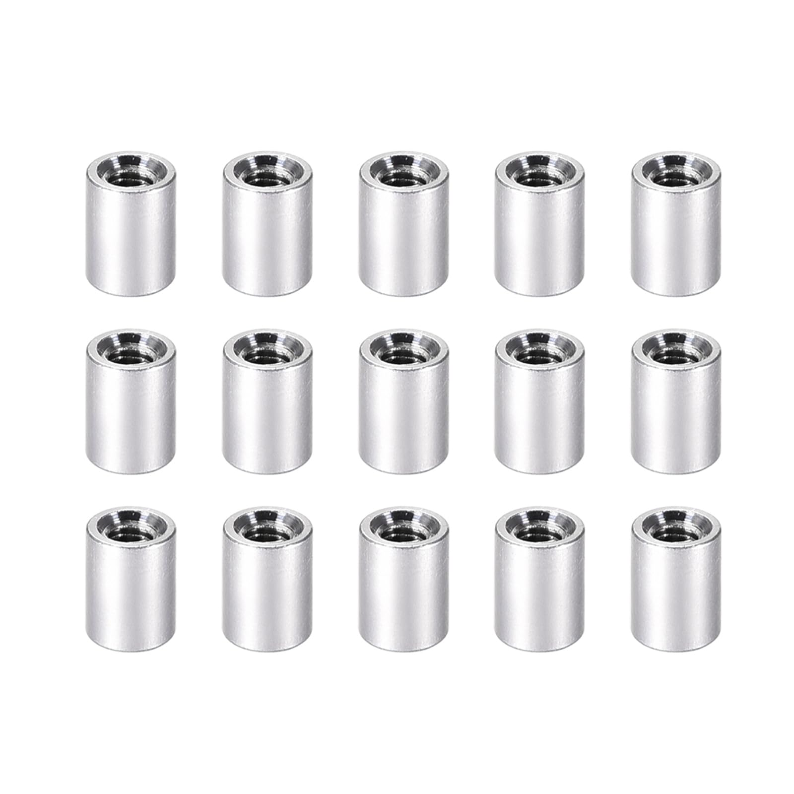 YOKIVE 15 Pcs Standoff Spacer, Aluminum Round Straight Spacer | Prevent Joint Deformation, Great for Robot, Drone (Silver, M3, 6mm)