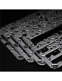 ZATAYE Bling Marco para matrícula, 2 unidades, hecho a mano, resistente al agua, con brillantes, diamante, cristal, marco para matrícula, tanto para la parte delantera como trasera (Luxury 2)