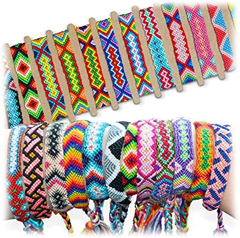 Novelty Place 10 Pcs Woven Bracelet Bulk for Women Girls Nepal